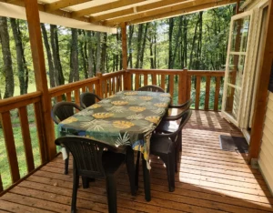 Terrasse mobil-home 6 personnes